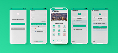 Neighborhood App neighborhood app typography ui uiux ux