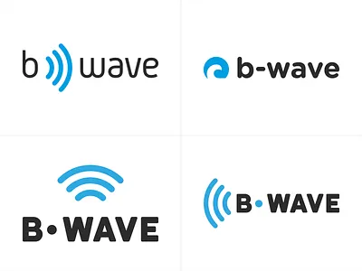 B-Wave Logo Design illustrator logo