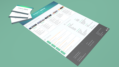 Resume illustrator indesign print resume