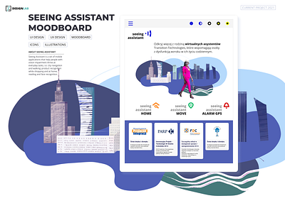 Seeing Assistant - Brand identity design - Mood board branding graphic design logo ui