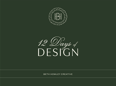 Holiday Logo 12 days christmas design festive graphic design holiday design holidays interior design logo