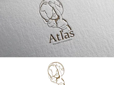 atlas Logo design design flat icon illustration logo typography vector