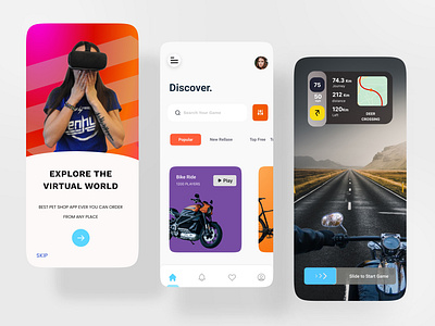 Virtual Mobile App Gaming app app design app ui app ux art design game graphic design ios landing page met mobile app popular trend ui ux virtual virtual mobile app gaming virtual reality website