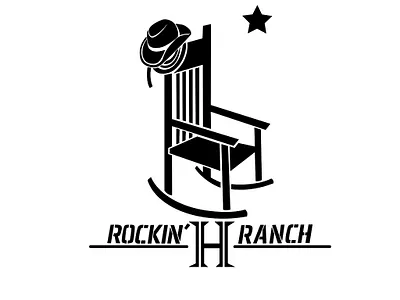 Rockin H Ranch branding design illustration logo vector