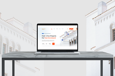 Real Estate Landing Page app branding design minimal ui web