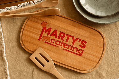 Marty's Catering brand branding branding design business catering design food food business graphic design logo mockups packaging design restaurant