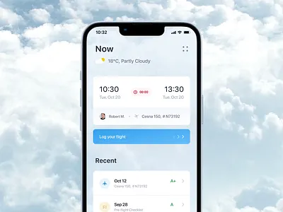 Courses for Pilots - Mobile App for Scheduling Flights analytics animation app app design book a flight branding clean ui daily ui design flight ios ios15 mobile mobile app mobile app design motion graphics schedule tasks ui ux