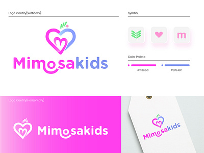 Logo design l Mimosakids adobe illustrator brand identity branding branding design design design illustrator photoshop graphic design logo logo design logo inspiration logos vector