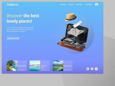Travel Agent Concept Design design design web desktop figma graphic design travel travel agent travelagent ui uiux ux web web design webdesign website
