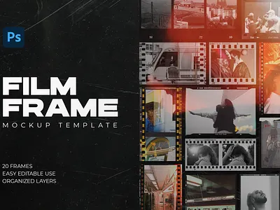 Film Frame Creator Vol.1 35mm concept design filmframe fuji fujiframe kuji photography polaroid retro socialmedia template vintage