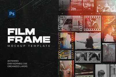 Film Frame Creator Vol.1 35mm concept design filmframe fuji fujiframe kuji photography polaroid retro socialmedia template vintage