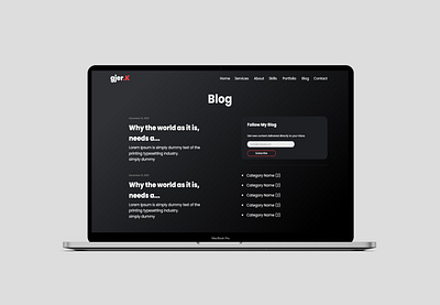 Person Website - Blog