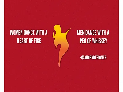 Dancing Woman Illustration dance dancing woman design fire flame graphic design illustration man vector whiskey woman