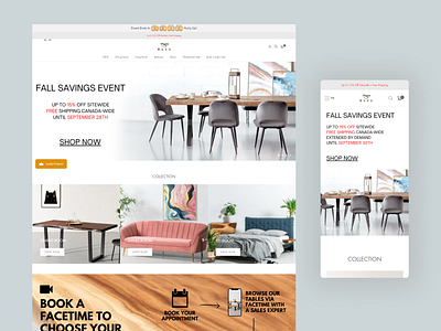 Furniture eCommerce bytestechnolab ecommerce figma store