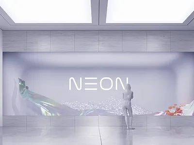 Samsung neon life brand design 3d animation art booth branding c4d ces identity illustration life logo motion neon presentation samsung stratgey typeface typography ui