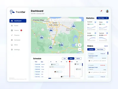 TrackCar Rental Car System Design - UI/UX Design Test Pintap app application design design gps maps rental car rentcar systems tracker car tracker system ui user experience user interface ux web design