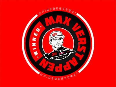 F1 Title winner Max Verstappen Fan made poster art blackonewhitegk concept design f1 f1race fanmadeposter firebeez formula1 illustration illustrator maxverstappen