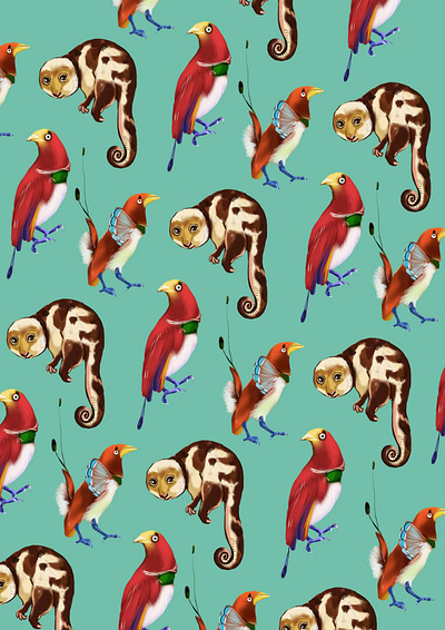 Wild world pattern1 animals cliparts branding creative market design digital editorial graphic design illustration kuskus pattern