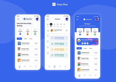 Sales person daily activity app design graphic design ui ux