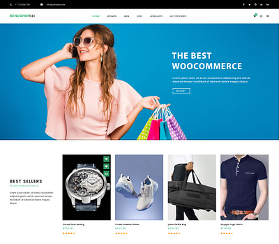 Ecommerce web page webpage design