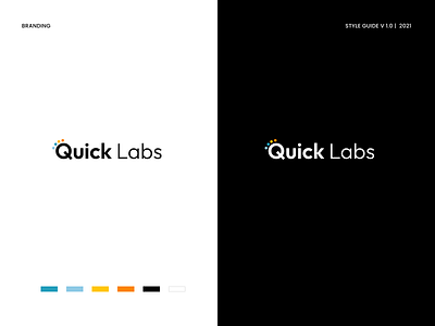 Branding QuickLabs branding flat illustration logo sketch styleguide ui ux