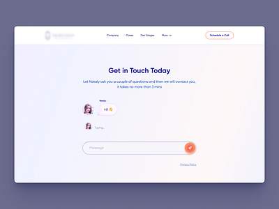 Get in Touch bubble chat chatbot chating communication contact contact form contact us conversation customer service get in touch input message messaging messenger talk typing ui virtual assistant web