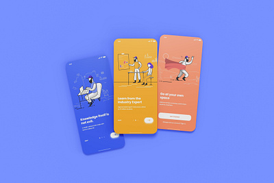 E-Learning Application Splash Screen app design illustration trending ui ui uidesign userinterface