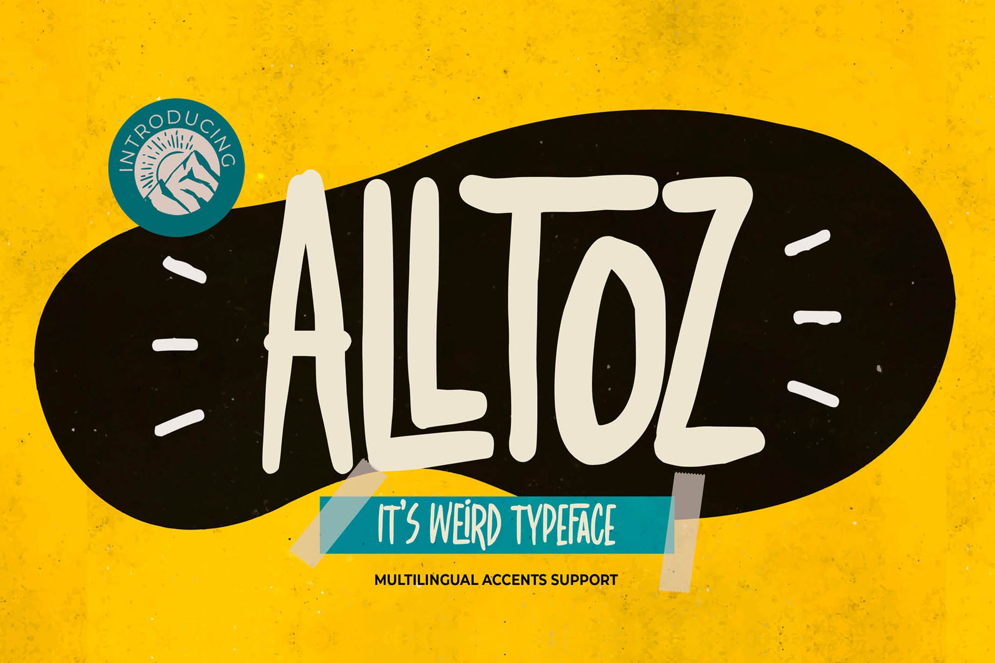 Alltoz - It's Weird Typeface app branding design display font graphic design illustration logo serif typeface typography ui ux vector weird