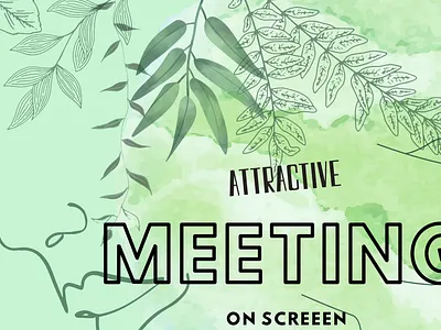 Zoom meeting background, Greenery and Leafy leaf decoration background botanical decoration digital prints green greenery leafy leaf png wallpaper zoom background zoom meeting