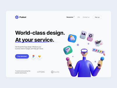 UI/UX Design Tools - Landing Page 3d 3d visuals adoe xd ai ai design blue clean color design figma logo minimal motion design sketch tools ui ux web web design