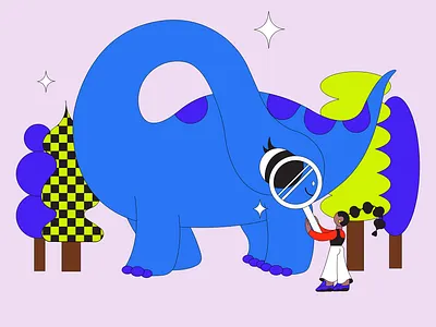 Doodle art direction children cute design dinosaur doodle drawing flatdesign illustration motion graphics vector
