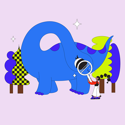 Doodle art direction children cute design dinosaur doodle drawing flatdesign illustration motion graphics vector