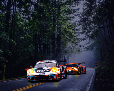 Racing Car Photo Manipulation in Photoshop branding cover design graphic design illustration photo manipulation poster