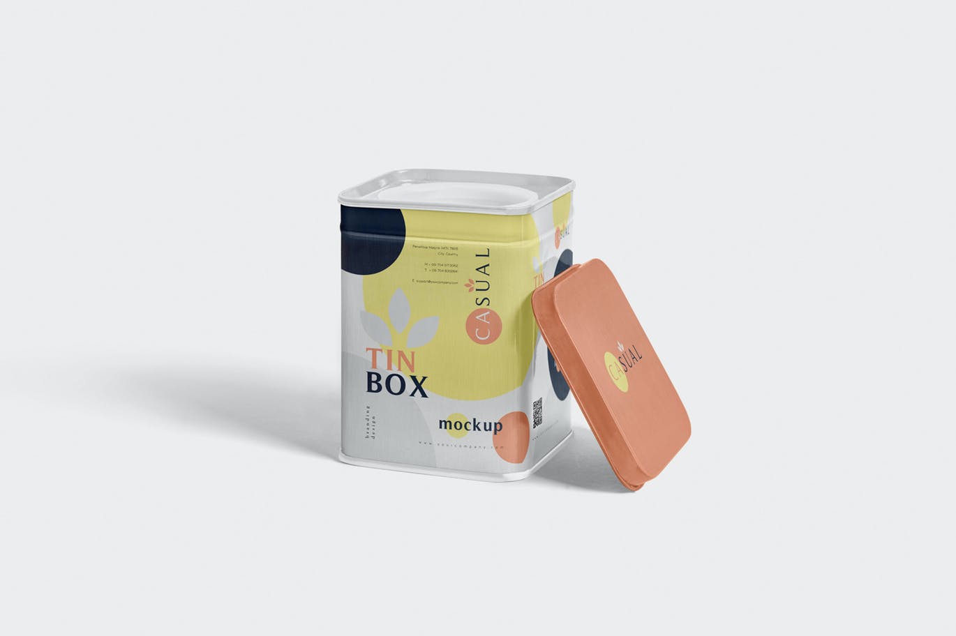 Metallic Box Mockup app box box mockup branding cute design font icon illustration logo metallic mockup tin box ui vector