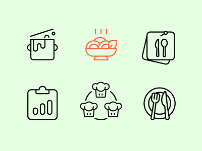 Icon set for application | Servio app creative designer icon icon design icon set icongraphy icons icons pack iconset identity illustration logo minimal picto pictogram ui vector