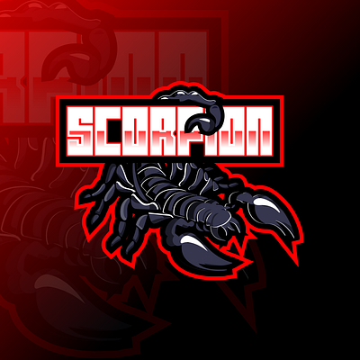 Scorpion Mascot Logo Design adobe illustrator app brand design design design logo designer designs graphic design logo logo design mascot design mascot logo mascot logo design red logo scorpion scorpion mascot scorpion mascot logo design ui ui design