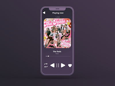 Music player Twice - daily ui 009 daily ui daily ui 009 daily ui challenge design graphic design music music player twice ui