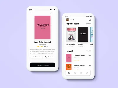 Bookstore Mobile App book app design book app ui book shop book store book ui books app simple book app ui