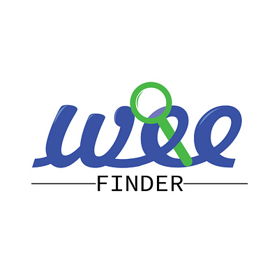 Wee Finder Logo brand identity design illustration logo vector