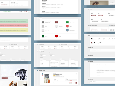 iPet - pet food online store design design system e commerce ecommerce magento magento agency shop style guide ui ux
