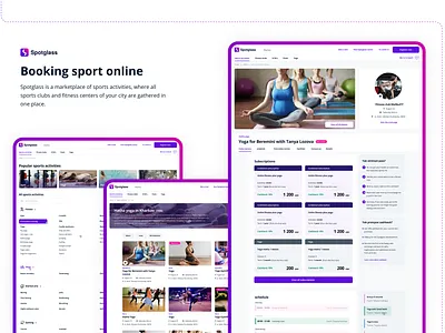 Booking sport online platform booking figma product sport ui ux web website