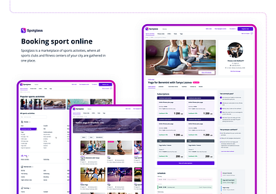 Booking sport online platform booking figma product sport ui ux web website