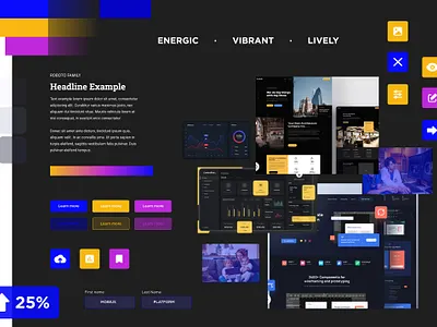 Concept Moodboard./ branding color palette concept design icons moodboard style style tile typography ui ux visual design visual system