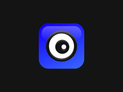 App icon 2000s app icon app store aqua button eye glossy ios