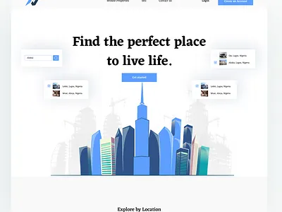 Real estate website UI app design ui ux