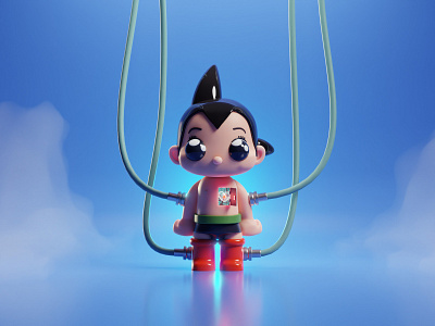 Astroboy Fan Art anime astroboy b3d blender cute fan art illustration manga robot toy