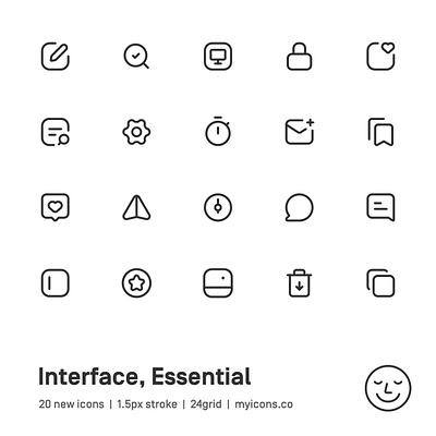 Myicons✨ — Interface, Essential, Ui vector line icons pack essential icons figma figma icons icon design icon pack icons icons design icons pack interface icons line icons sketch icons ui ui design ui designer ui kit ui pack web design web designer web ui