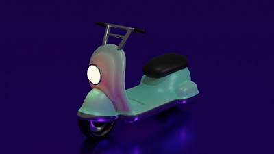 3d scooter illustration 3d 3ddesign animation app art blender branding car design graphic design illustration logo motion graphics scoooter ui vespa