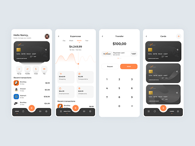 Banking Mobile App Concept animation app bank banking branding card credit dribbble finance illustration logo mobile app motion graphics sign up typography ui ux vector web web design