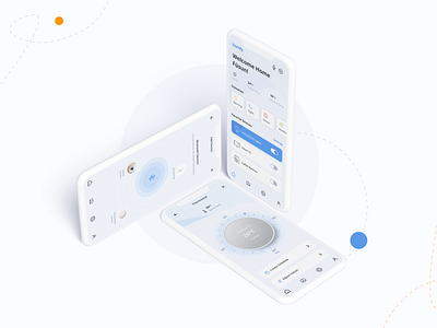 Homfy App Concept Design application design mobile mobile app smart devices smart home ui ui design ux